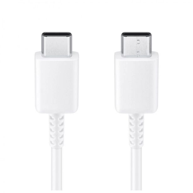 SAMSUNG PODATKOVNI KABEL EP-DN970BWE 25W TYPE C - TYPE C BEL 1 M