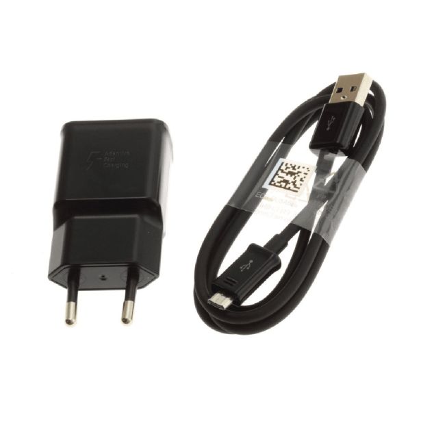 SAMSUNG POLNILEC EP-TA200EBE 15W S KABLOM MICROUSB ECB-DU4EBE 1,5M - ČRN