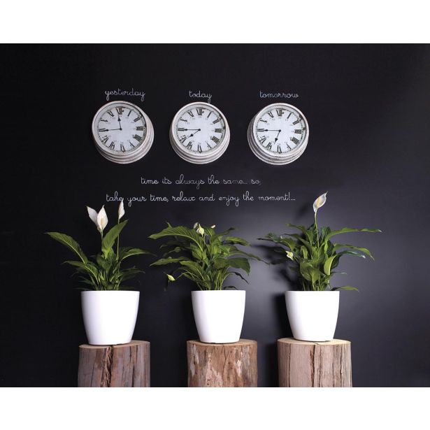 PE NOTRANJI LONEC SAN REMO GLOSSY BEL 36CM S KOLEŠČKI