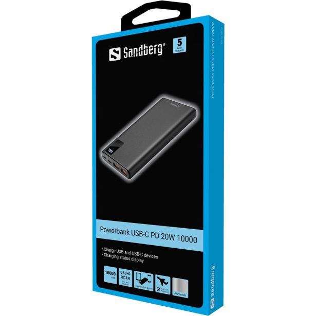 SANDBERG BATERIJA POWERBANK 10.000 20W