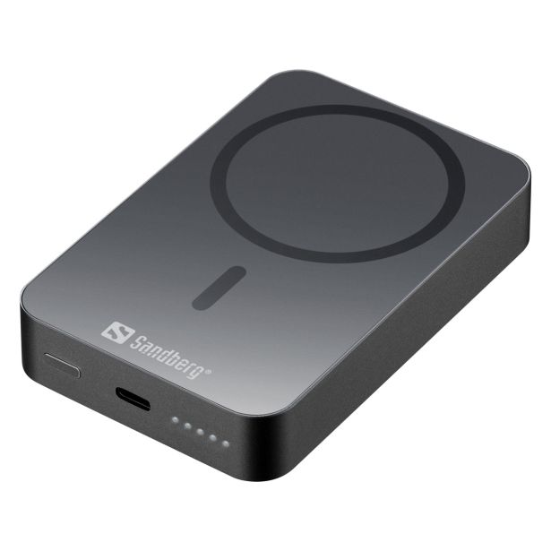 SANDBERG BATERIJA POWERBANK, MAGSAFE, 10.000 BREZŽIČNO POLNJENJE, 20/15W