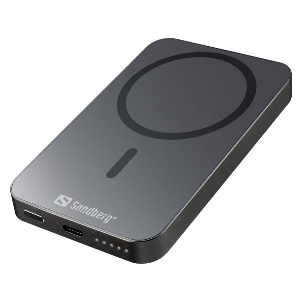 SANDBERG BATERIJA POWERBANK, MAGSAFE, 5.000 BREZŽIČNO POLNJENJE, 20/15W