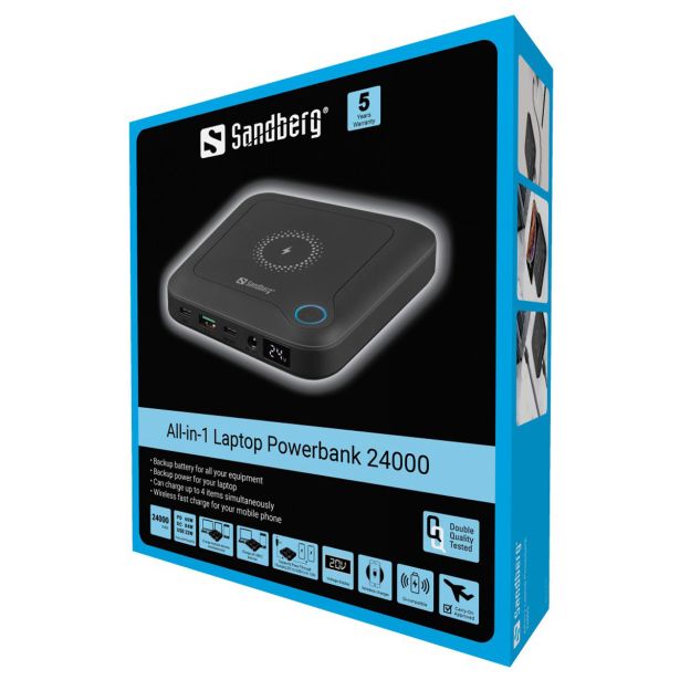 SANDBERG BATERIJA POWERBANK VSE-V-1, 24.000 LAPTOP