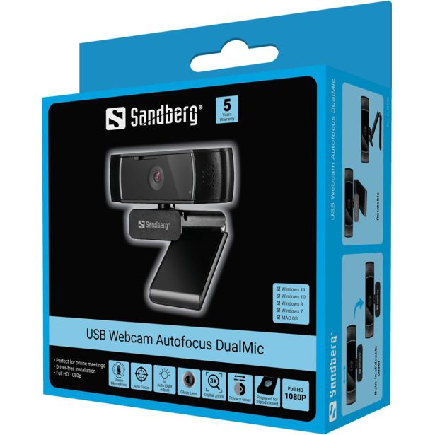 SPLETNA KAMERA SANDBERG SB13438 VIDEOKONFERENČNA KAMERA