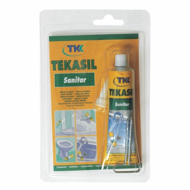 SANITARNI SILIKON TEKASIL TRANSPARENT ACETAT 60 ML