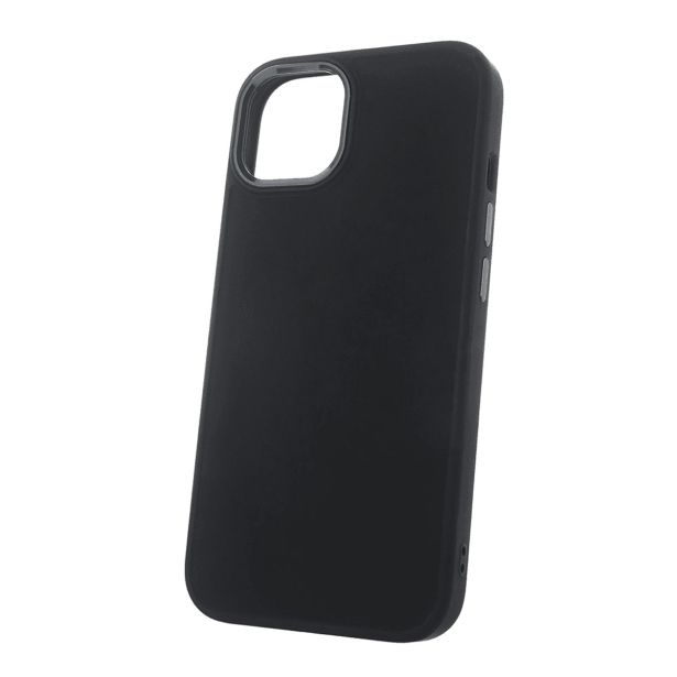 SATIN SILIKONSKI OVITEK ZA IPHONE 16 PLUS - ČRN