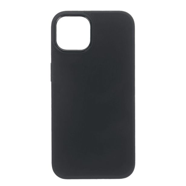 SATIN SILIKONSKI OVITEK ZA IPHONE 16 PLUS - ČRN