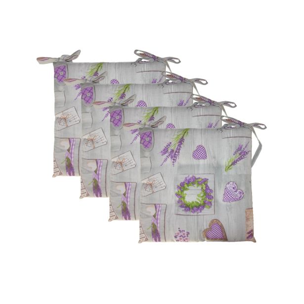 SEDEŽNA BLAZINA OLIBO 40X40 CM 4/1 SIVKA