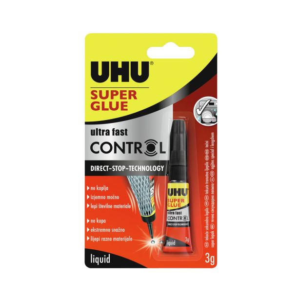 SEKUNDNO LEPILO UHU CONTROL 3G 1+1 PROMO