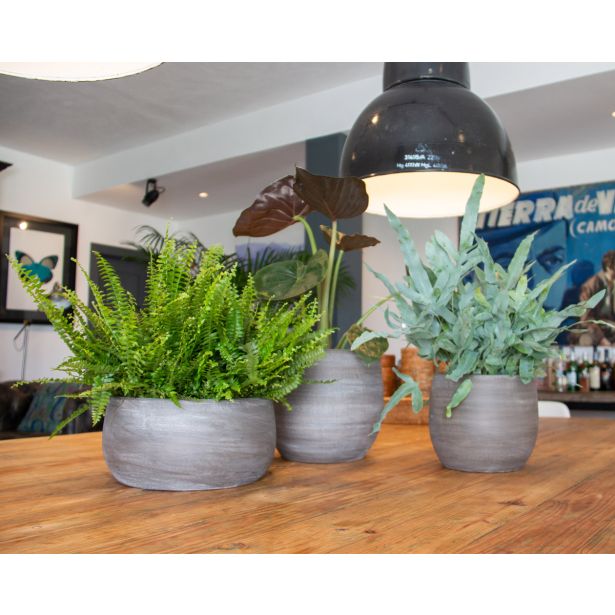 KERAMIČNI NOTRANJI LONEC SELENE 20 CM SIV