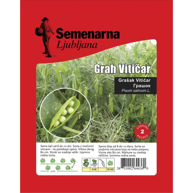 SEME STROČNIC SEMENARNA GRAH VITIČAR 100G