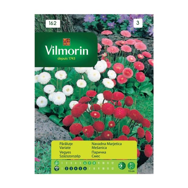 SEMENA CVETOČIH RASTLIN VILMORIN NAVADNA MARJETICA MEŠANICA