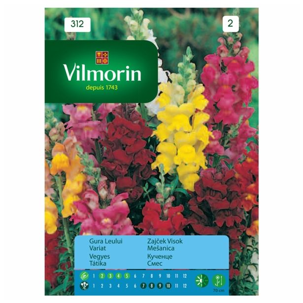 SEMENA CVETOČIH RASTLIN VILMORIN ZAJČEK VISOK MEŠANICA