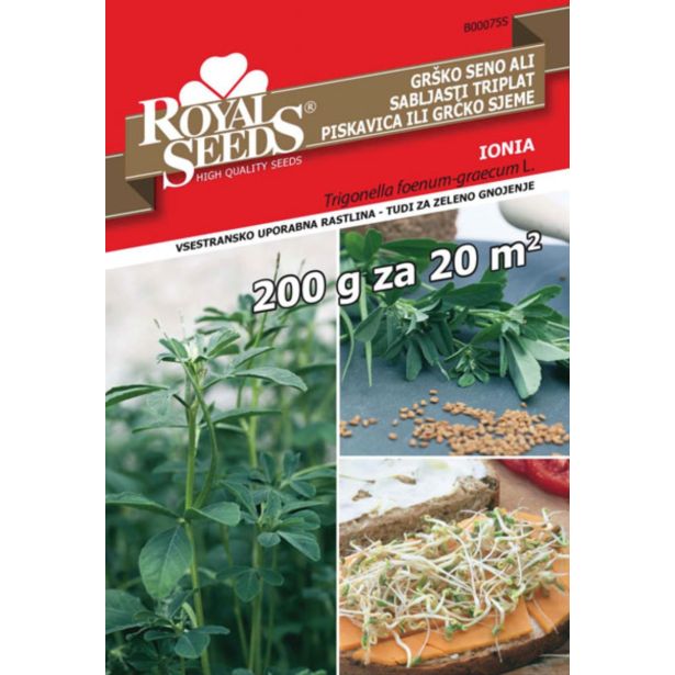 SEMENA ROYAL SEEDS GRŠKO SENO 200G ŠK