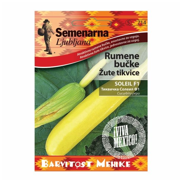 SEMENA SEMENARNA BUČKA RUMENA SOLEIL F1 M.V. MEHIKA 714