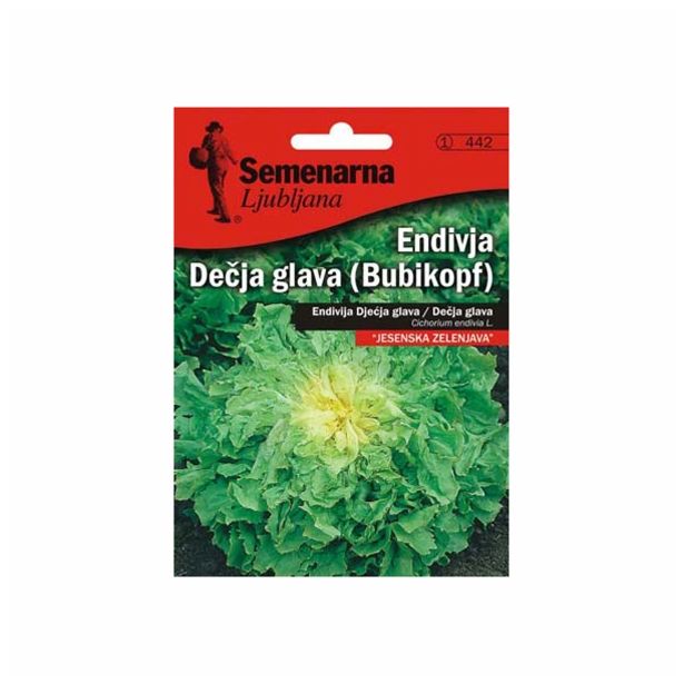 LISTNA ZELENJAVA SEMENARNA ENDIVIJA DEČJA GLAVA V MALI VREČICI 442