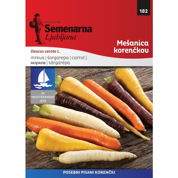 KORENOVKA SEMENARNA KORENČEK PISANA MEŠANICA (F1) M.V. MEDITERAN 182