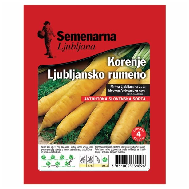 SEMENA SEMENARNA KORENJE LJUBLJANSKO RUMENO 50G