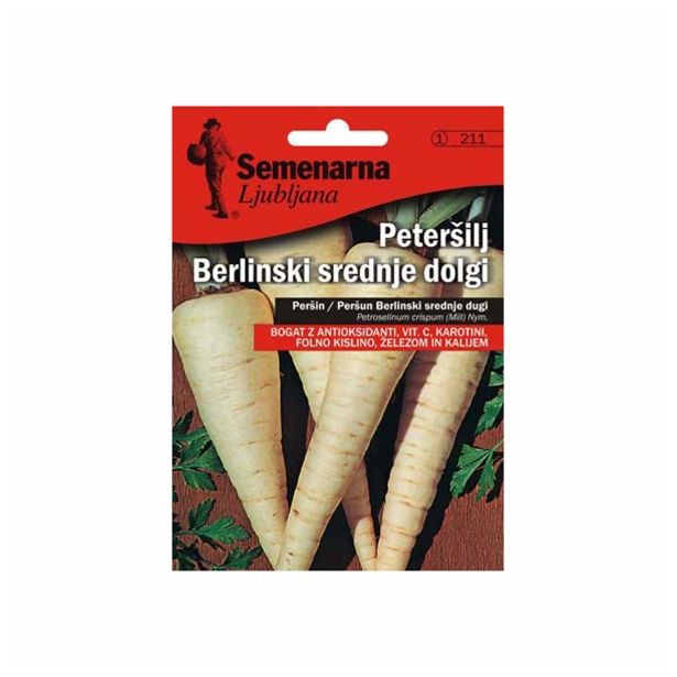 PETERŠILJ SEMENARNA BERLINSKI SRED. DOLGI V MALI VREČICI 211