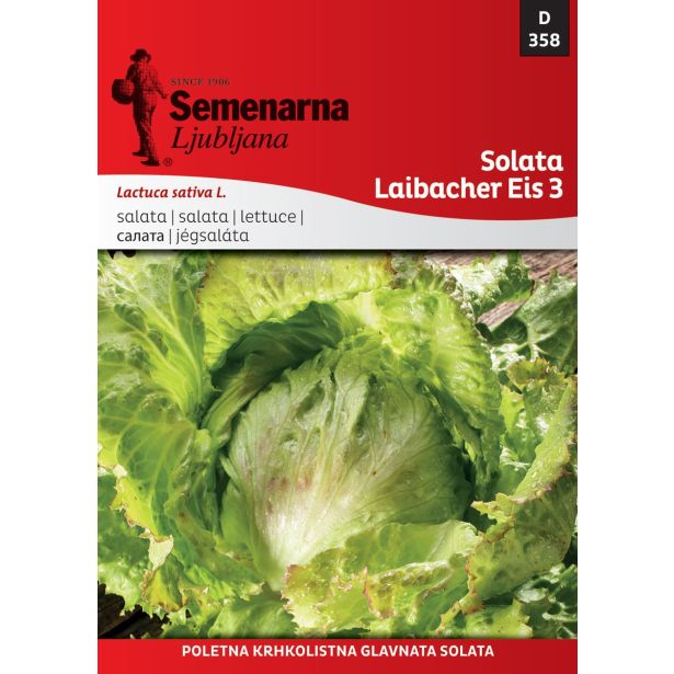 LISTNA ZELENJAVA SEMENARNA SOLATA LJUBLJANSKA 358 LEDENKA V MALI VREČICI