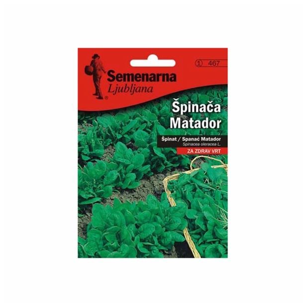LISTNA ZELENJAVA SEMENARNA ŠPINAČA MATADOR V MALI VREČICI 467