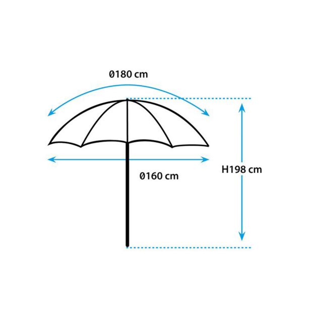 SENČNIK BRUNNER SUN PARSOL 180 MODER