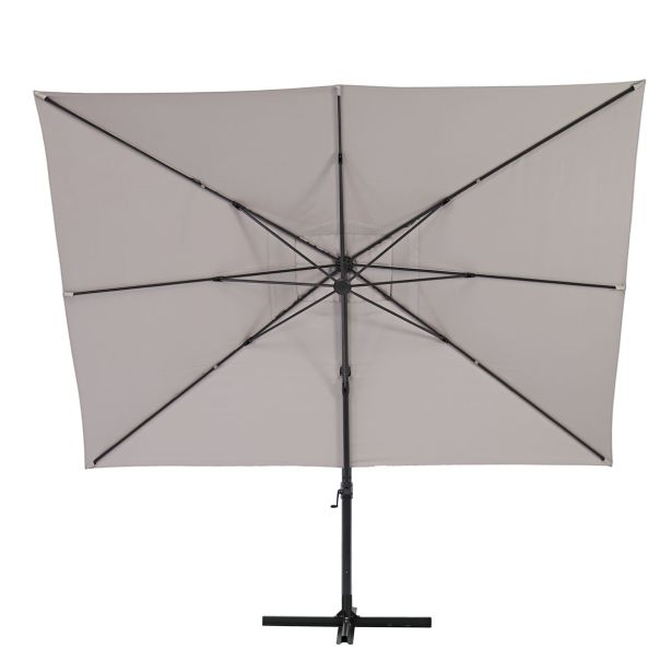 SENČNIK NATERIAL STRAN. AURA 290X390 RJAV ALU, JEKLO, 250G