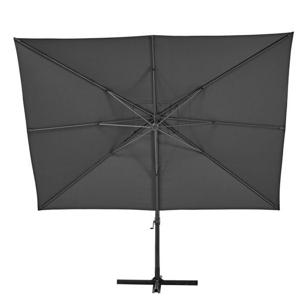 SENČNIK NATERIAL STRAN.AURA 290X390 T.SIV ALU, JEKLO, 250G