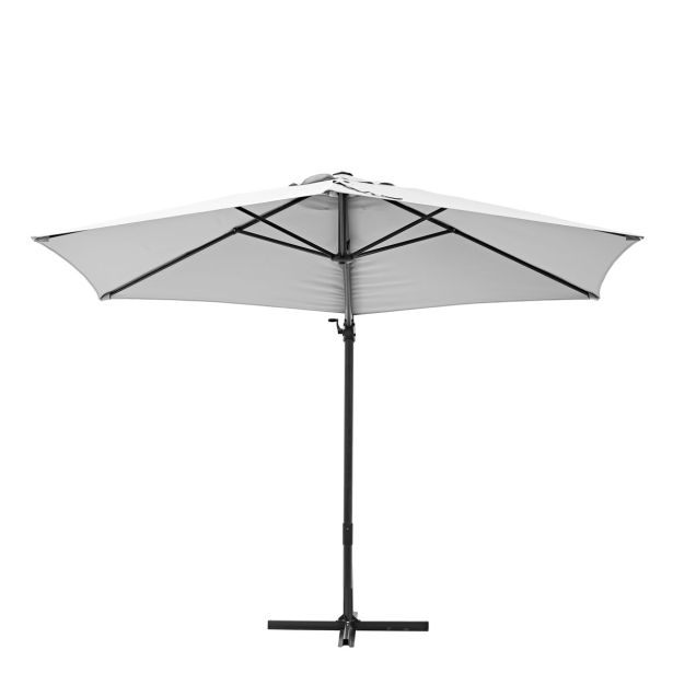 SENČNIK NATERIAL STRANSKI AVEA D290 BEL ALU, JEKLO, 200G, 6 KOTNI