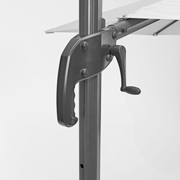 SENČNIK NATERIAL STRANSKI AVEA D290 BEL ALU, JEKLO, 200G, 6 KOTNI