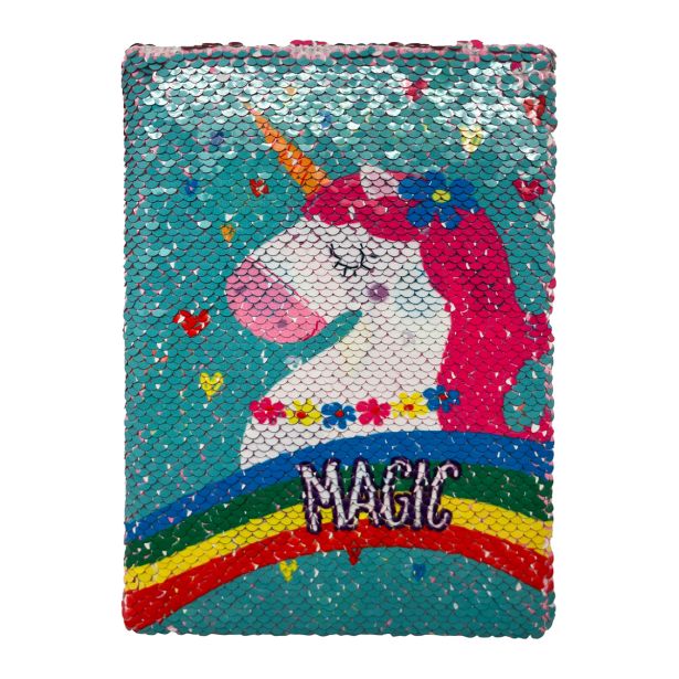 SPOMINSKA KNJIGA, DNEVNIK SEQUIN UNICORN