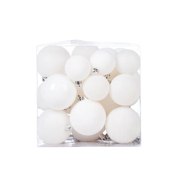 BUNKA IZ UMETNE MASE GLOSSTYLE V BELI BARVI 36/1 50/60/70 MM