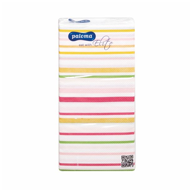 SERVIETE PALOMA ELITE 40X40 CM 16/1 TI1440 ZLOŽENE NA 1/8