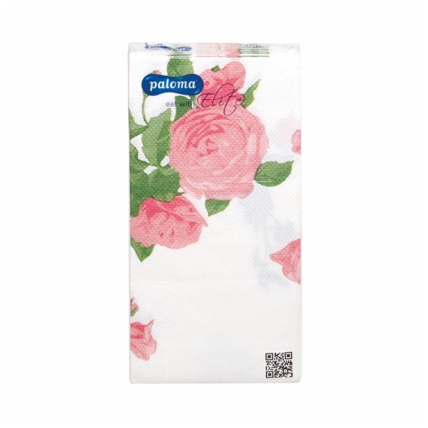 SERVIETE PALOMA ELITE 40X40 CM 16/1 TI1443 ZLOŽENE NA 1/8