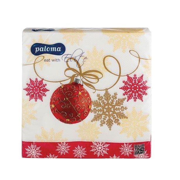 SERVIETE PALOMA ELITE 40X40 CM XMASS 25/1