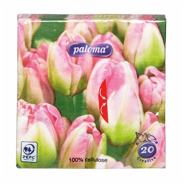 SERVIETE PALOMA STYLE 33X33 CM 20/1 TI1142