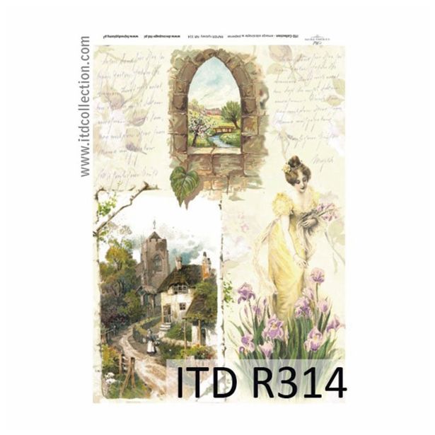 SERVIETNA, DECOUPAGE TEH. RAYHER DECOUPAGE PAPIR RIŽEV A4 NABIRALKA LILI