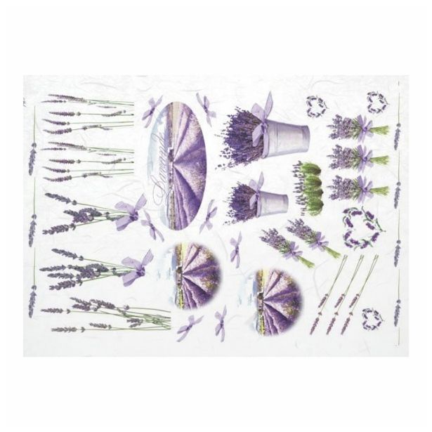 SERVIETNA, DECOUPAGE TEH. RAYHER DECOUPAGE PAPIR RIŽEV A4 SIVKA