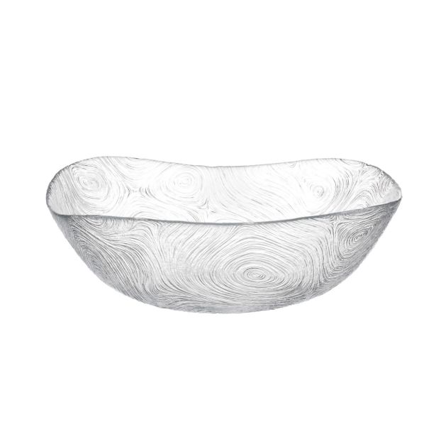 SERVIRNA SKLEDA 24 CM TREE STEKLENA