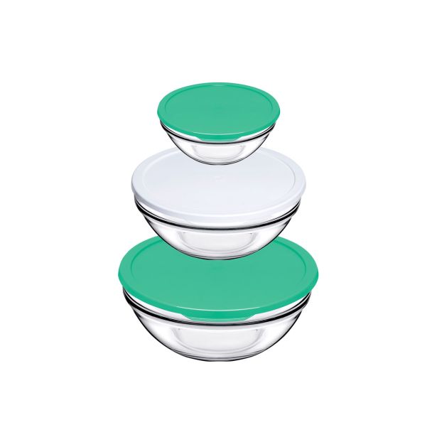 SERVIRNA SKLEDA PASABAHCE SET SKLED CHEF S POKROVI 14-17-20CM 3/1