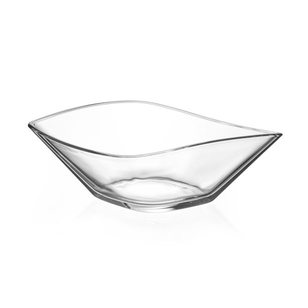 SERVIRNA SKLEDA RITZENHOFF & BREKER 27X27X13 CM LEAF STEKLENA