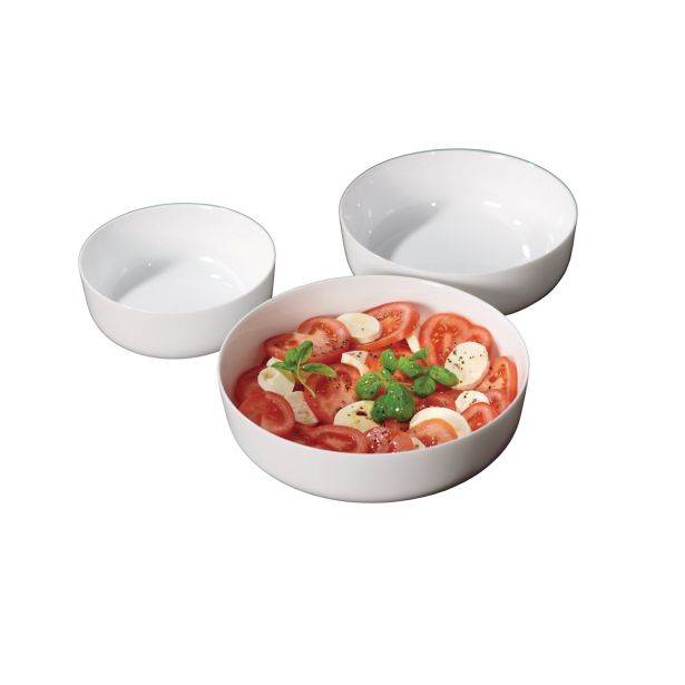 SERVIRNA SKLEDA RITZENHOFF & BREKER 3-SET SKLED 18/22/26 FRESH WHITE