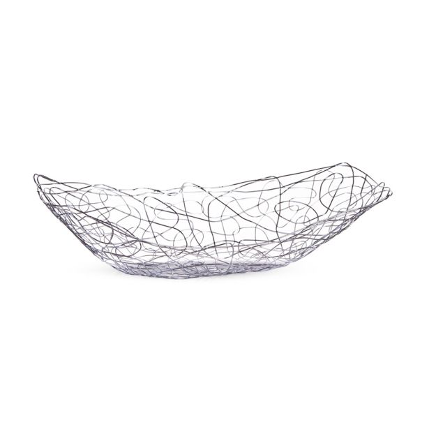 KOŠARA ZA SADJE ZELLER PRESENT KOŠARA ZA SADJE 33X19X9CM KOVINA-KROMIRANA NIZKA