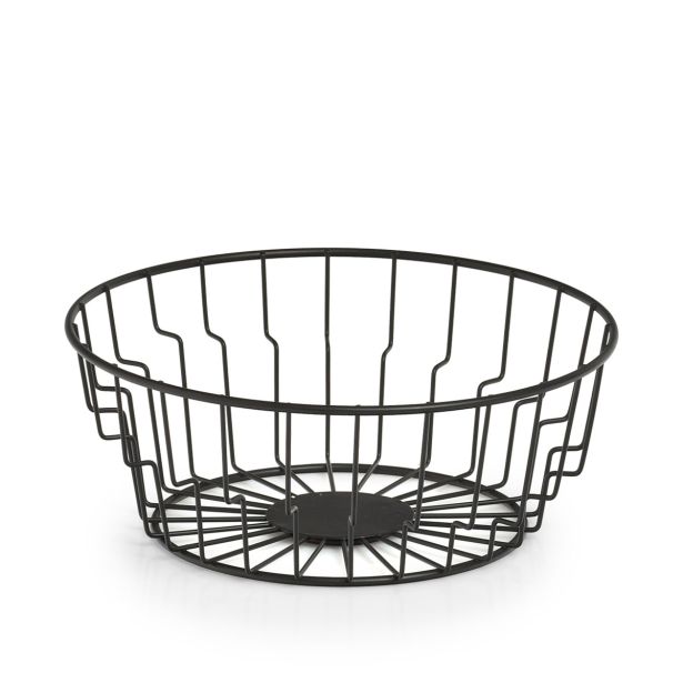 KOŠARA ZA SADJE ZELLER PRESENT KOŠARA ZA SADJE OKROGLA 24X9.5 CM KOVINA ČRNA