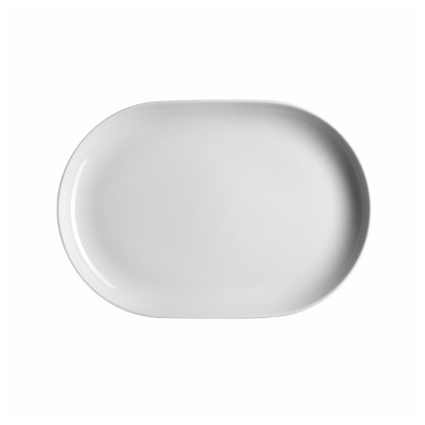 SERVIRNI KROŽNIK DOMESTIC 33X23 CM KINGLY WHITE OVALNI