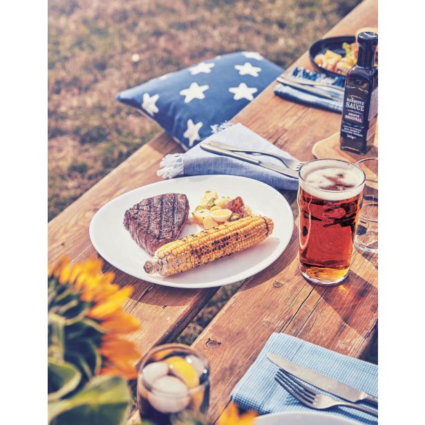 SERVIRNI KROŽNIK LUMINARC 30 CM FRIEND"S TIME ZA STEAK BEL