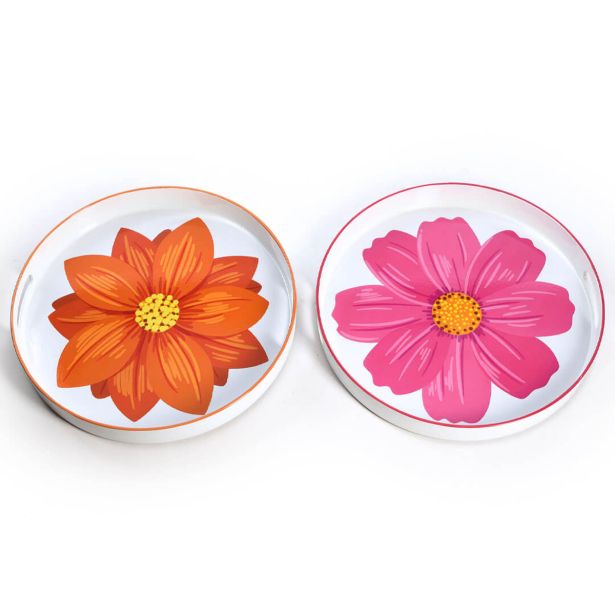 SERVIRNI PLADENJ 33X4CM VZOREC ROŽE ORANŽNO/ROZA BARVE
