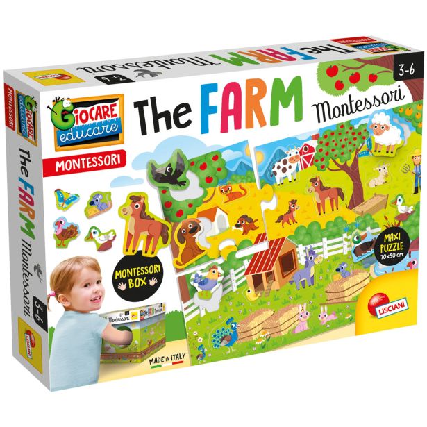 SESTAVLJANKA LISCIANI MONTESSORI MAXI KMETIJA EX72484