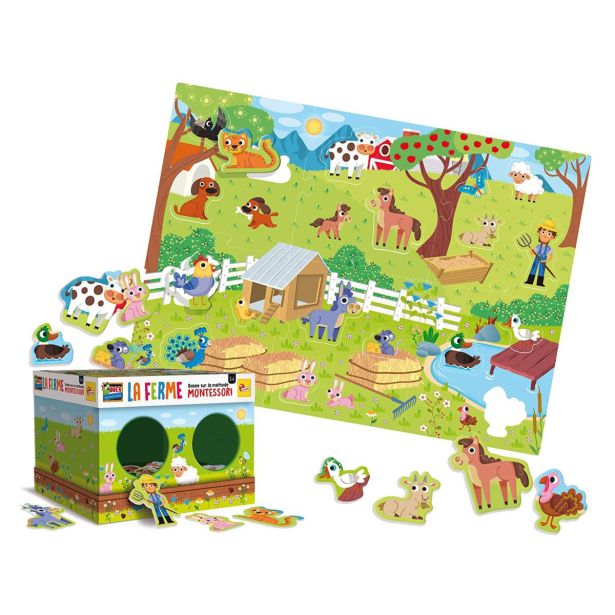 SESTAVLJANKA LISCIANI MONTESSORI MAXI KMETIJA EX72484