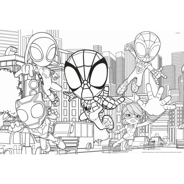 SESTAVLJANKA LISCIANI SPIDEY 2X24 KOM, OBOJESTRANSKA 99788